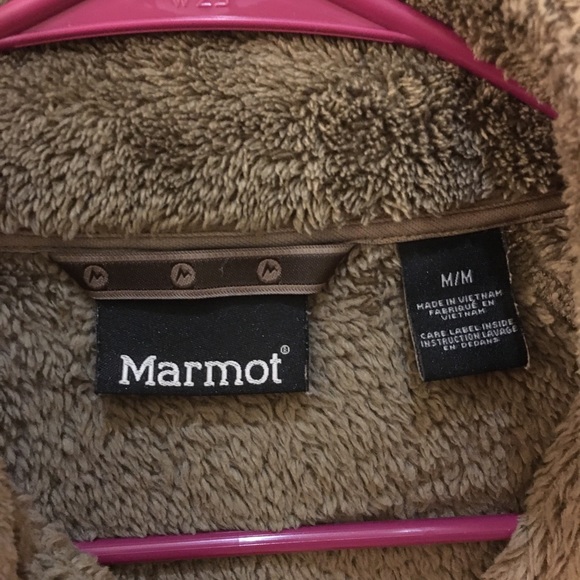 Women’s size M Marmot zippered fuzzy fleece jacket - Picture 3 of 6